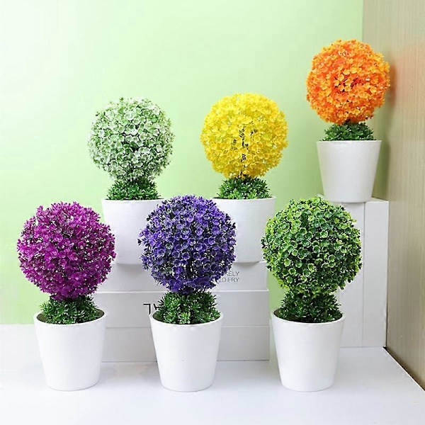 Realistiset Teko Ruukkukasvit Eloisat Ei-haalistuvat Koristeelliset Hyvännäköiset Keinotekoiset Mini Bonsai Puu Ruukku Kodin Sisustus Yellow