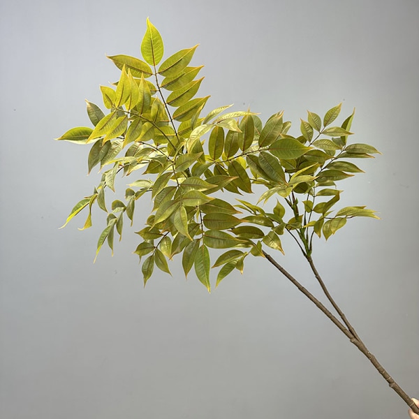 Nordisk Kunstig Grøn Bambusplante i Potte Moderne Boligindretning Stort Falsk Blomsterarrangement Autumn Green