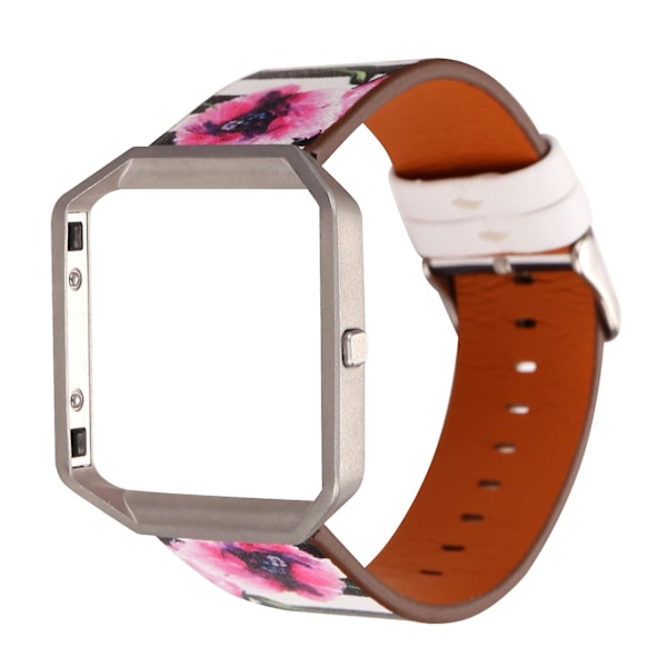 C C kompatibel med Fitbit Blaze lærreim