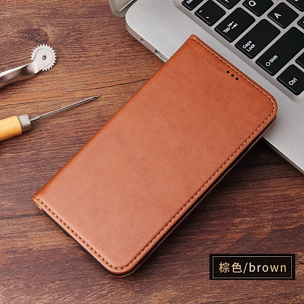 Brun iPhone 13 Wallet-etui med kortholder og flip