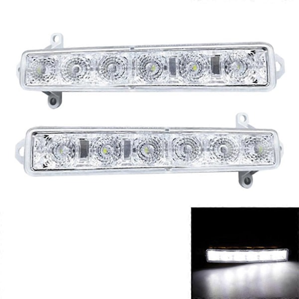 Bil L+R LED DRL Dimljus för C1 06-17 C3 15-19 Automatisk Körlampa Varselljus Stötfångarlampa