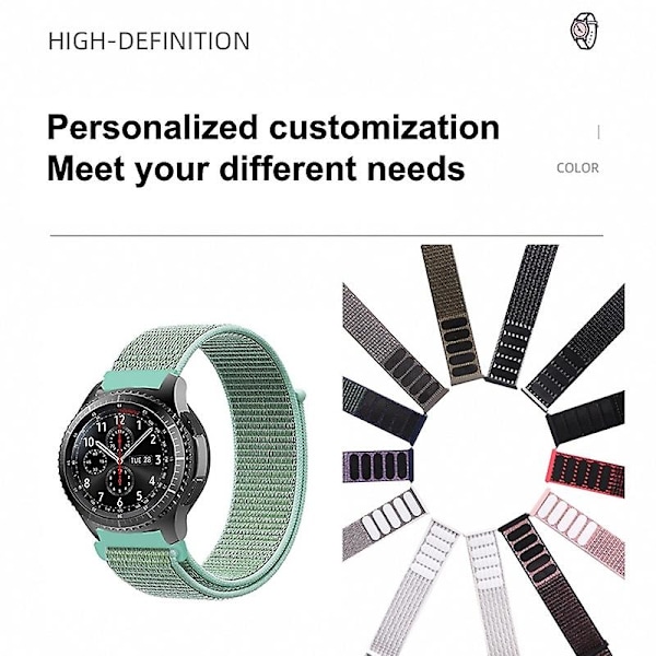 Azure Azure Nylonranneke, yhteensopiva Garmin Vivoactive 3:n kanssa