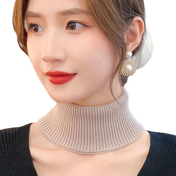 Dame falsk krage Avtakbar halv Cashmere Small Bana Koreansk Black Average size