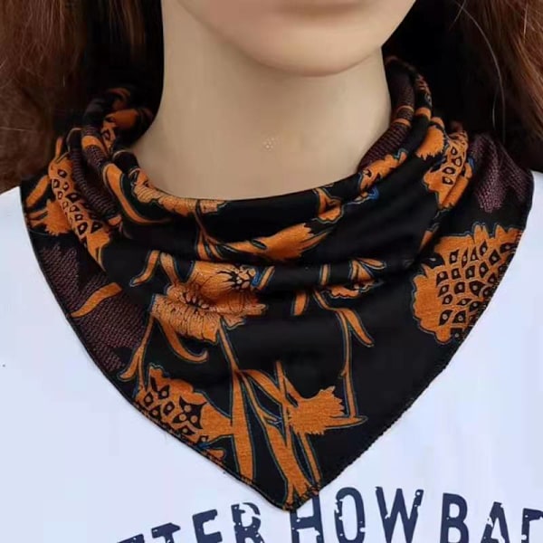 Dame falsk krage Avtakbar halvtynn Cervical Support Bana Black and gray houndstooth