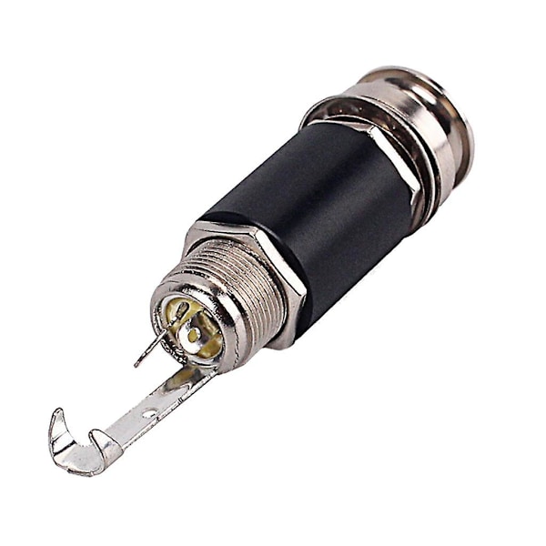 6,35 mm 1/4 tums Gitarrmikrofon Stereo Jack Elektrisk Kontakt Gitarrmikrofon Utgång