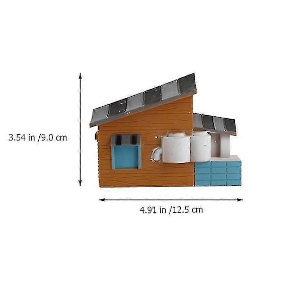 8 st Plast Miniatyr Ornament