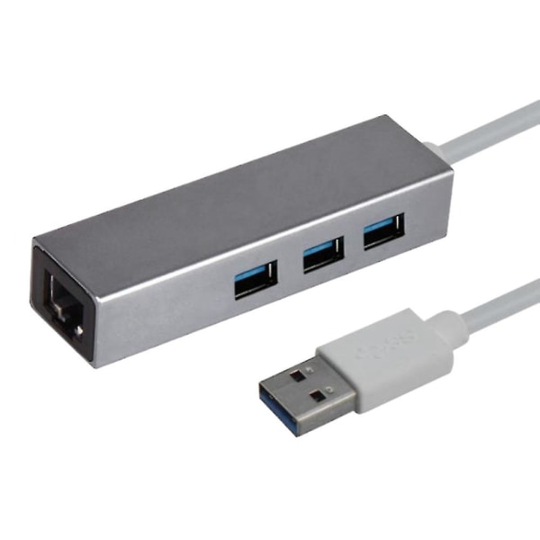 Ny Usb3.1 Hub Gigabit Ethernet Nätverksadapter+3 Port Hub USB 3.0