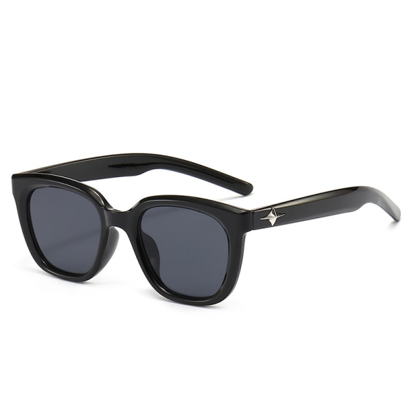 Solglasögon Män Zhu Zhu Samma stil Fyrkantigt Mode All-Match Street Shot Solglasögon Dam Beige frame dried