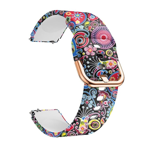 Färgglada maneter Färgglada maneter kompatibel med Xiaomi Haylou Ls01 Silikonarmband med tryck