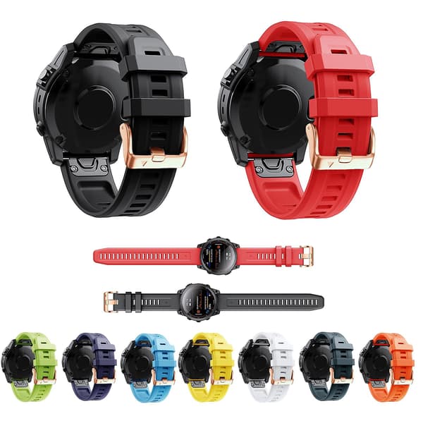 Rosegullspenne Silikonrem kompatibel med Garmin Fenix 5s