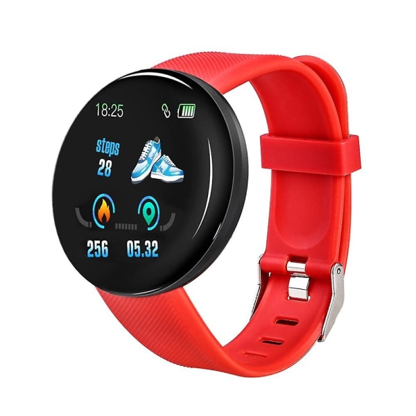 Blood Pressure Fitness Tracker - Rund Smart Watch För roid Black