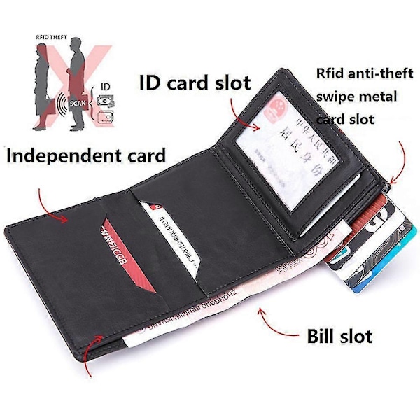 Kreditkortshållare i kolfiber för män med RFID-blockering, läder, unisex, säkerhetsinformation, plånbok i aluminiummetall Carbon black