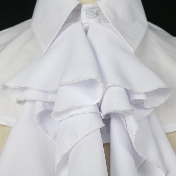 Dame falsk krage Avtakbar halv skjorte med den hvite Detac White Average size