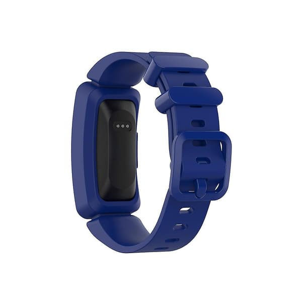 Blå Blå kompatibel med Fitbit Inspire Hr / Ace 2 Silikon Smart Klocka Klockarmband (vit)