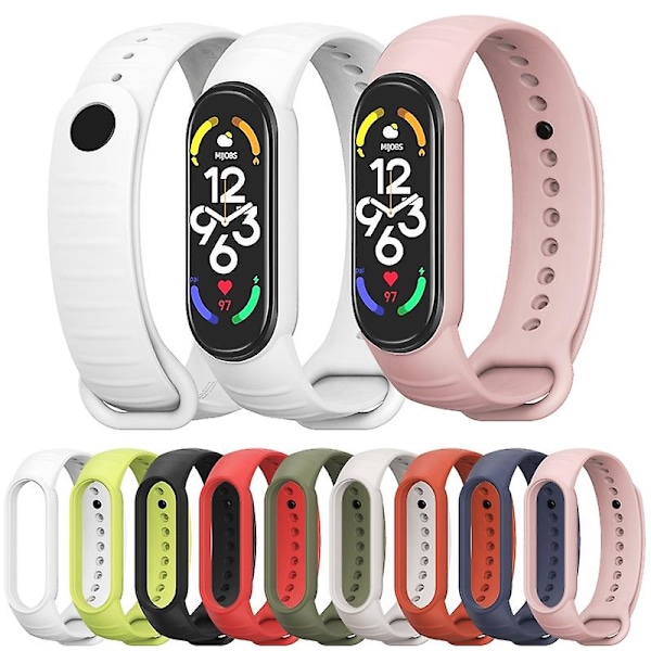 Midnattsblå Midnattsblå TPU Klockarmband kompatibelt med Xiaomi Mi Band 7 / 6 / 5 kompatibelt med Xiaomi Mi Band 7 / 6 / 5