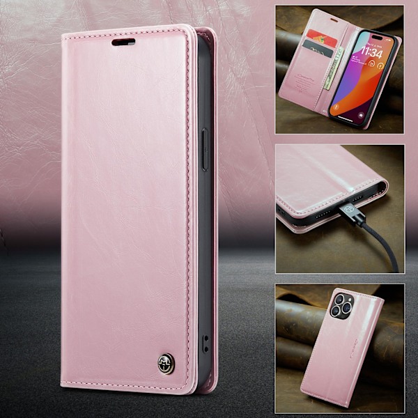 iPhone 13 pinkki läppäkotelo