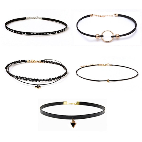 Dame falsk krage Avtakbar halv Choker / Halskjede Kombinasjon T suit 24-10 sets