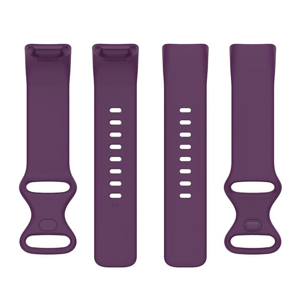Mørkelilla Mørkelilla kompatibel med Fitbit Charge 5 Silikone Urrem S