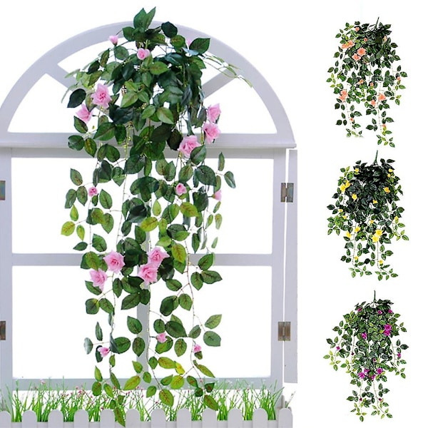 1 stk. Kunstig Blomsterplante Vinranke Blad Hage DIY Scene Fest Hjem Bryllupsdekor