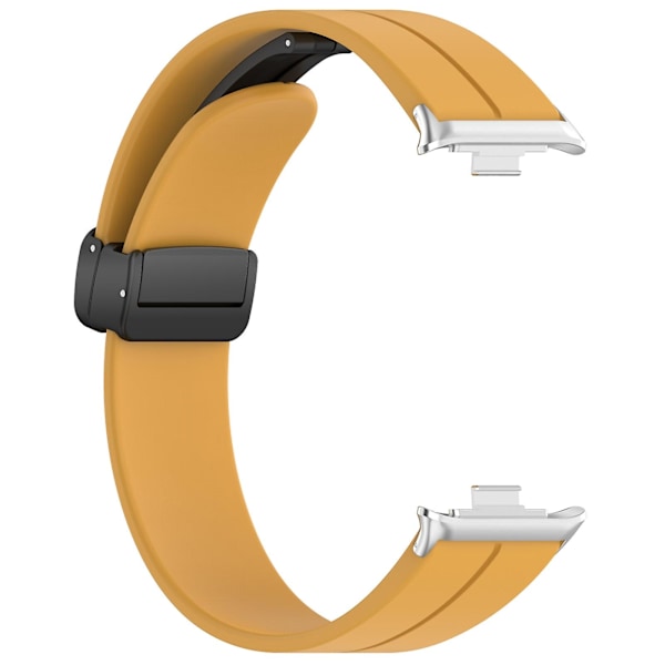 Keltainen Keltainen Magneettisoljellinen Silikonihihna yhteensopiva Xiaomi Mi Band 8 Pron kanssa