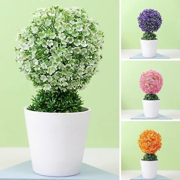 Realistiset Teko Ruukkukasvit Eloisat Ei-haalistuvat Koristeelliset Hyvännäköiset Keinotekoiset Mini Bonsai Puu Ruukku Kodin Sisustus Green