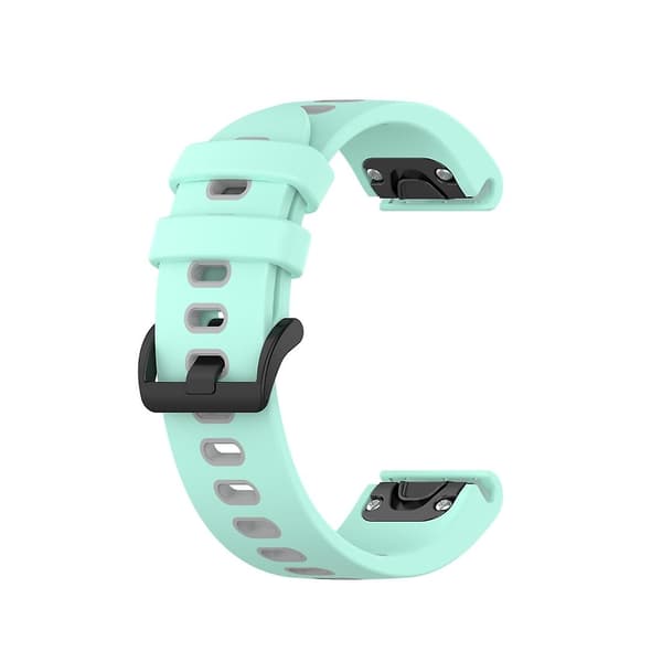 Teal Grå Teal Grå kompatibel med Garmin Fenix 6s Rem