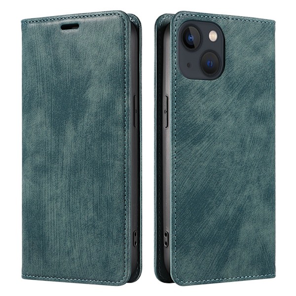 Etui til iPhone 14 plus6.7 Innsjøgrønn Magnetisk Flip