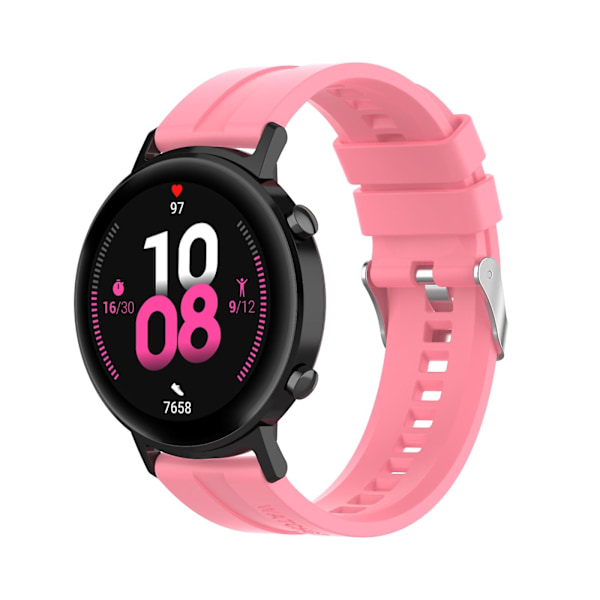 Rosa Rosa kompatibel med Huawei Watch Gt 2 42mm Armband med silverspänne