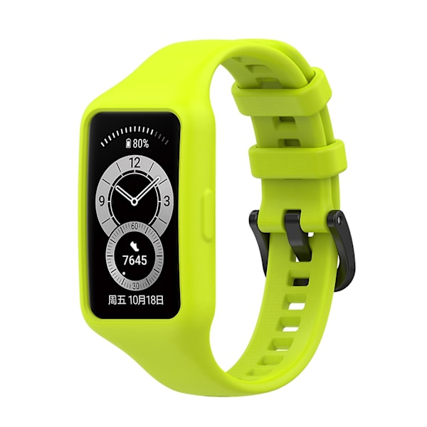 Limegrøn Limegrøn kompatibel med Huawei Band 7 / 6 Pro / 6 Silikone Urrem