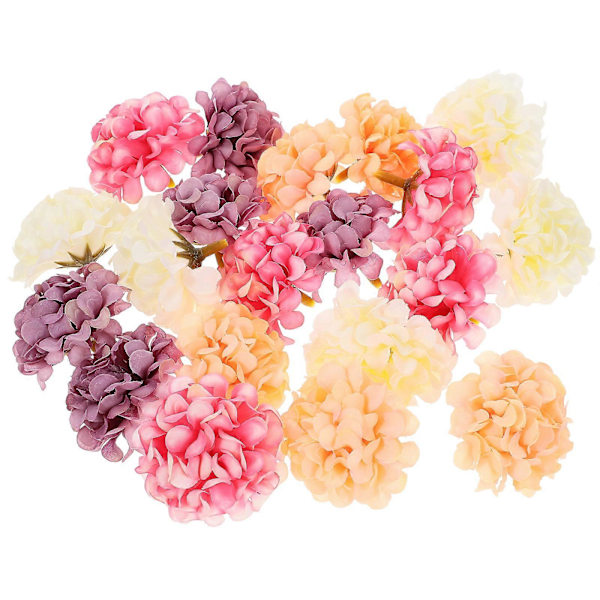 20 stk Små Kunstige Blomsterhoder Mini Blomsterarrangement Håndverk DIY Materiale