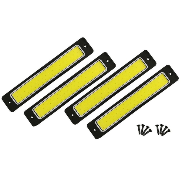 Ny 4st Flexibel Led Cob Bil Körljus Dimljus 190x35mm