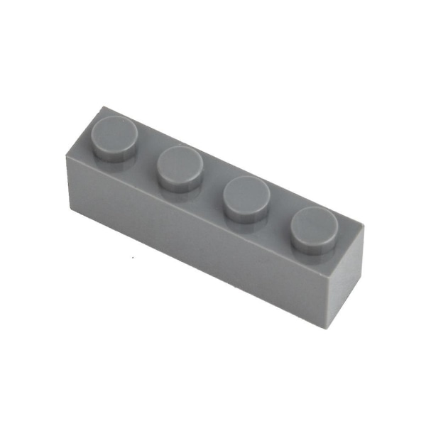 1x4 liten byggkloss Pixel- DIY Höga klossar för Legoss- Pedagogisk leksak D-gray
