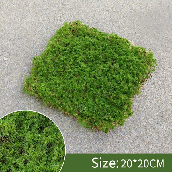 Toglandskap Layout Kunstig Plante Matte Simulering Mose Landskapsmodell Hjem Dekor DIY Matches the image 30x30cm