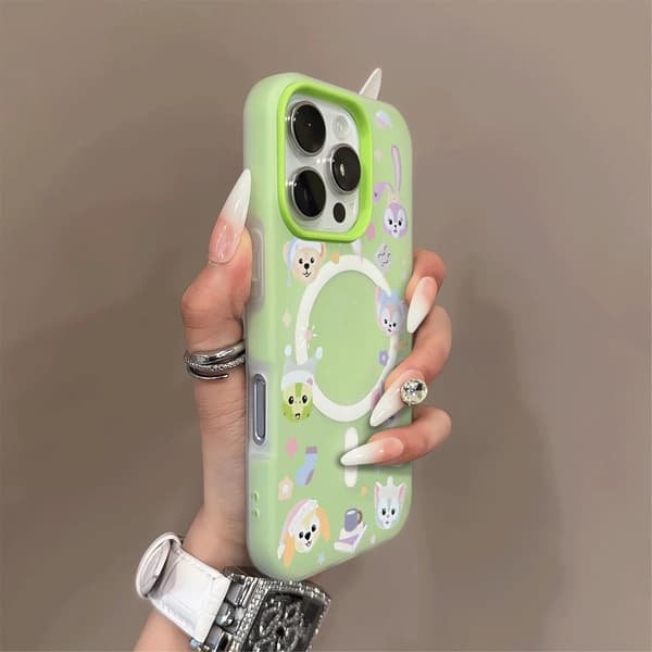 Kotelo iPhone 13 Magnetic Green Noz29577