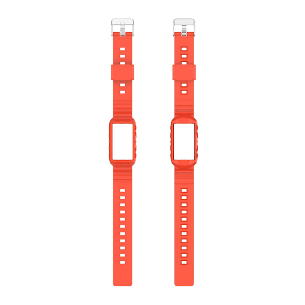 Oransje Oransje Silikon Ett Kroppsbeskyttelse Klokkereim kompatibel med Fitbit Charge 4 kompatibel med Fitbit Charge 4