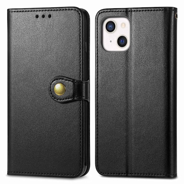 Etui til iPhone 16 Plus sort business Magnetisk Flip