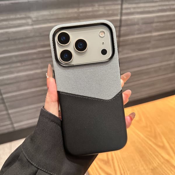 Etui til iPhone 17 Magnetisk Kortplads Lædertekstur Noz36869