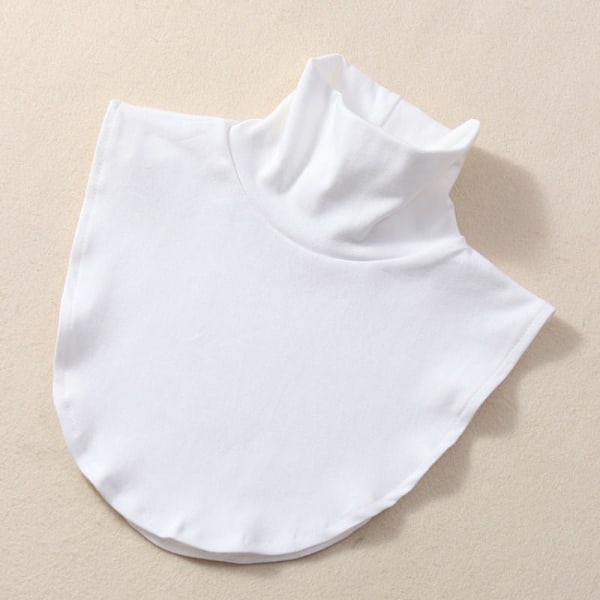 Dame falsk krage Avtakbar krage med genser Høst Vint Pure white-high elasticity