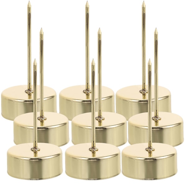 12 stk. juletrelysestaker med spiker - 7 cm lysinnsatser