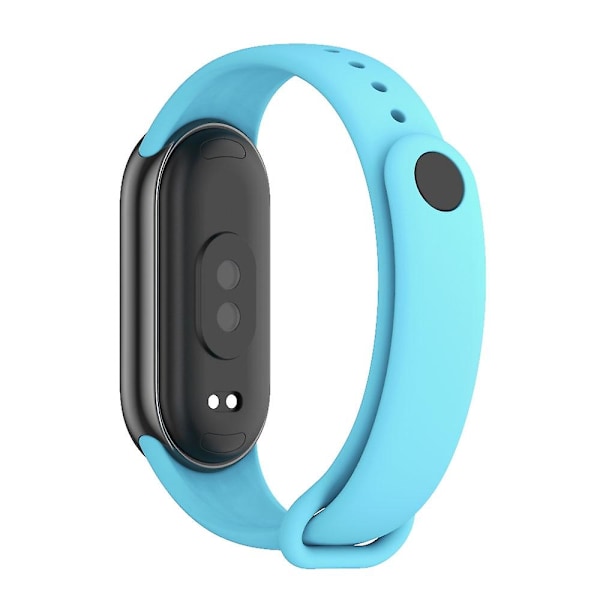 Lyseblå Lyseblå Mijobs Ensfarvet Silikonerem kompatibel med Xiaomi Mi Band 8