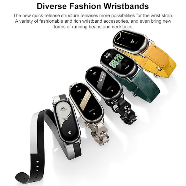 Äkta Läder Dubbel Loop Klockarmband kompatibelt med Xiaomi Mi Band 8