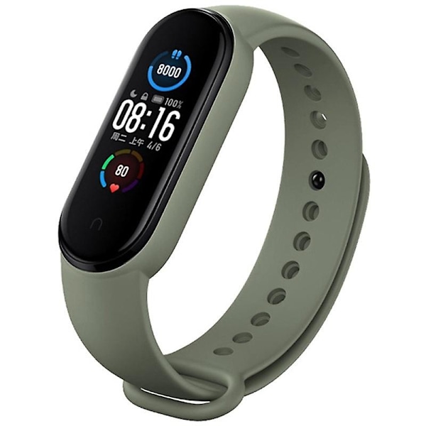 Armygrøn Armygrøn kompatibel med Xiaomi Mi Band 6 (ca8856) Silikone Urrem