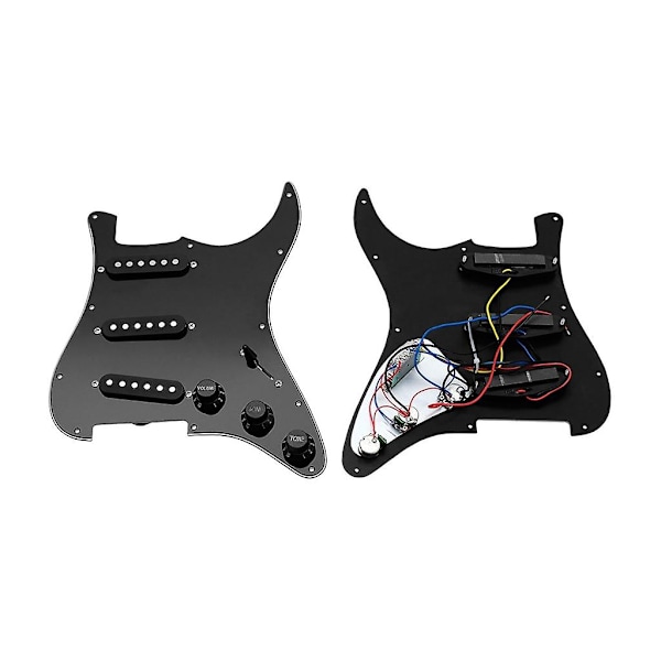 Single-Coil Pickup Formonteret Pickguard Elektrisk Guitar Slagplade White