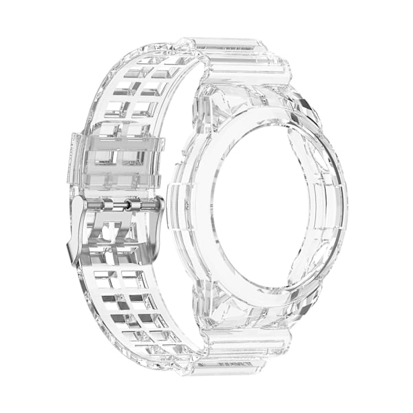 Läpinäkyvä, yhteensopiva Huawei Watch Gt 2 46mm silikonisen integroidun kellonrannekkeen kanssa