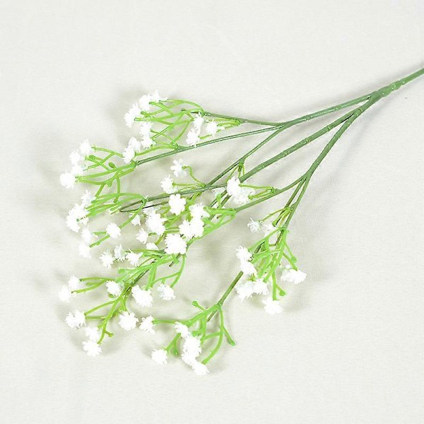 Kunstige blomster, silkeblomster, blomster til hjemmet, falske blomster, brudebukett (12 stk)