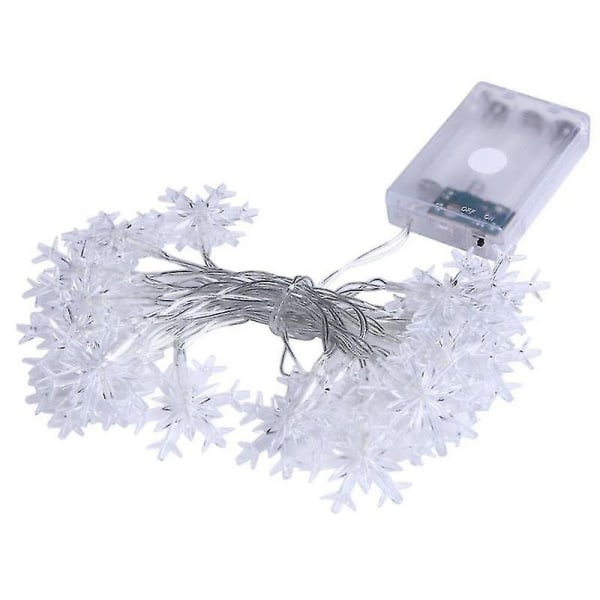 Nytt 20led Snowflake String Light Christmas Garland Fairy Led Ball Light