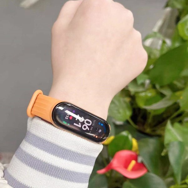 Mørk Orange Mørk Orange Silikone Urrem kompatibel med Xiaomi Mi Band 6 / 5