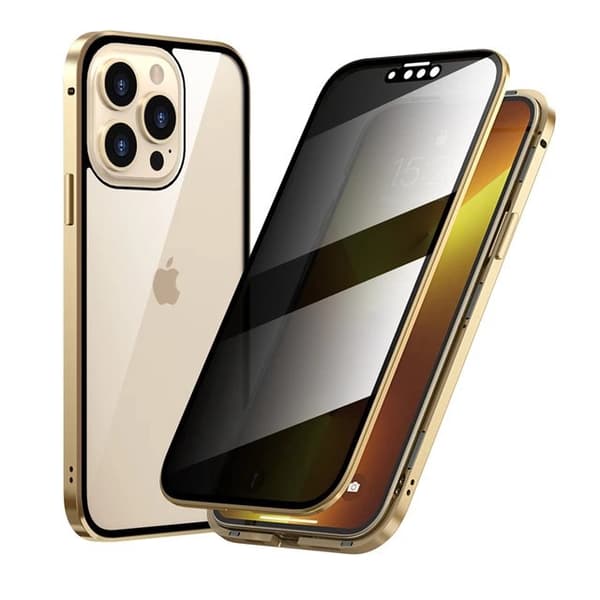 Kotelo iPhone 13 Clear Clear Gold Noz35689 -puhelimelle
