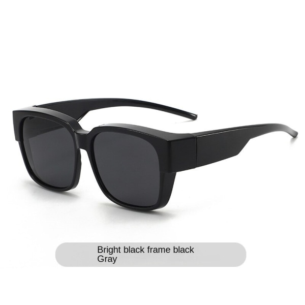 Polariserade set glasögon Myopi Special Solglasögon Män Körning Fiske UV-skydd Solglasögon Bright Black Polarized Lens