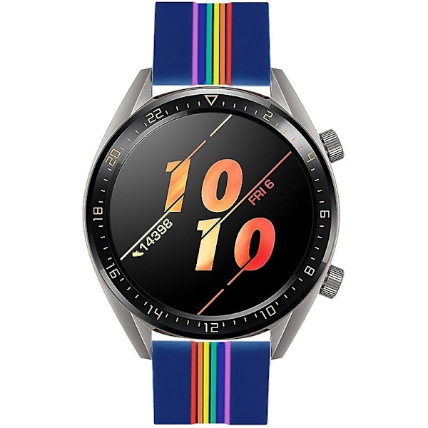 Blått silikonarmband kompatibelt med Huawei Watch Gt3 46mm